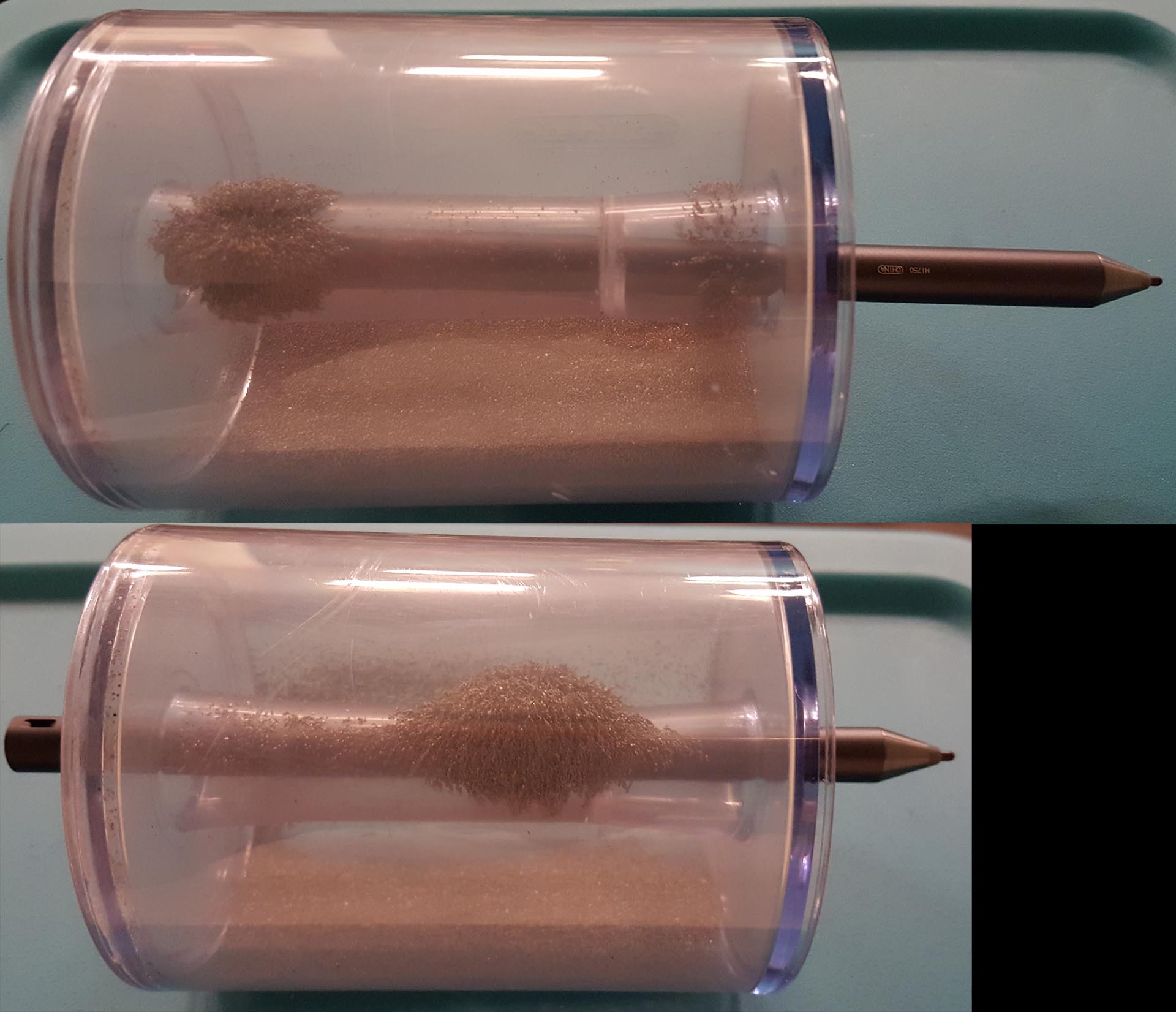 dell pen iron powder chamber pics where magnetic fields are